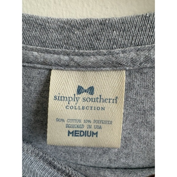 Simply Southern Women's‎ Gray Long Sleeve 100% Cotton Lord Is Good Tee Medium - Picture 7 of 8